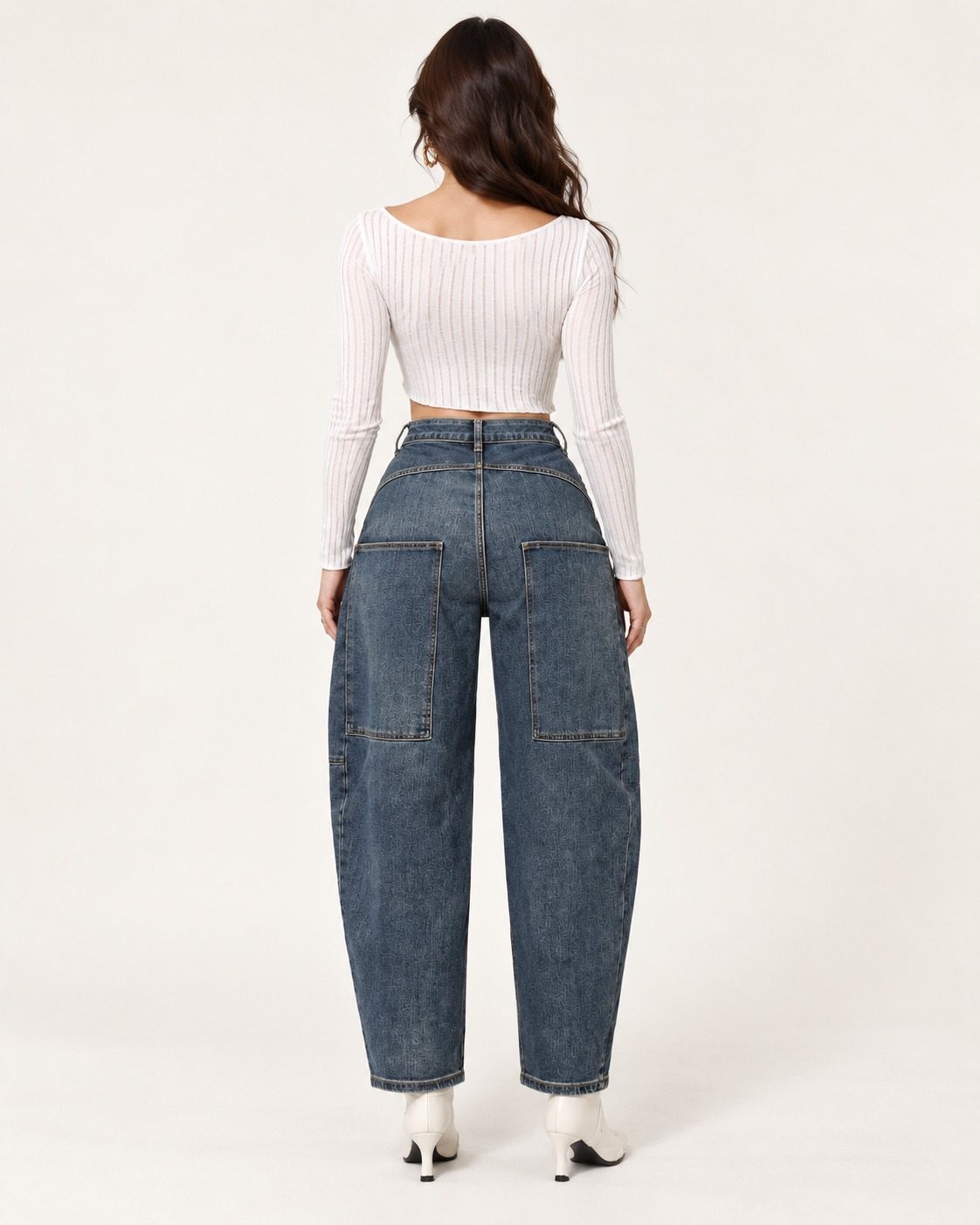 Jeans Barrel Cargo Blue