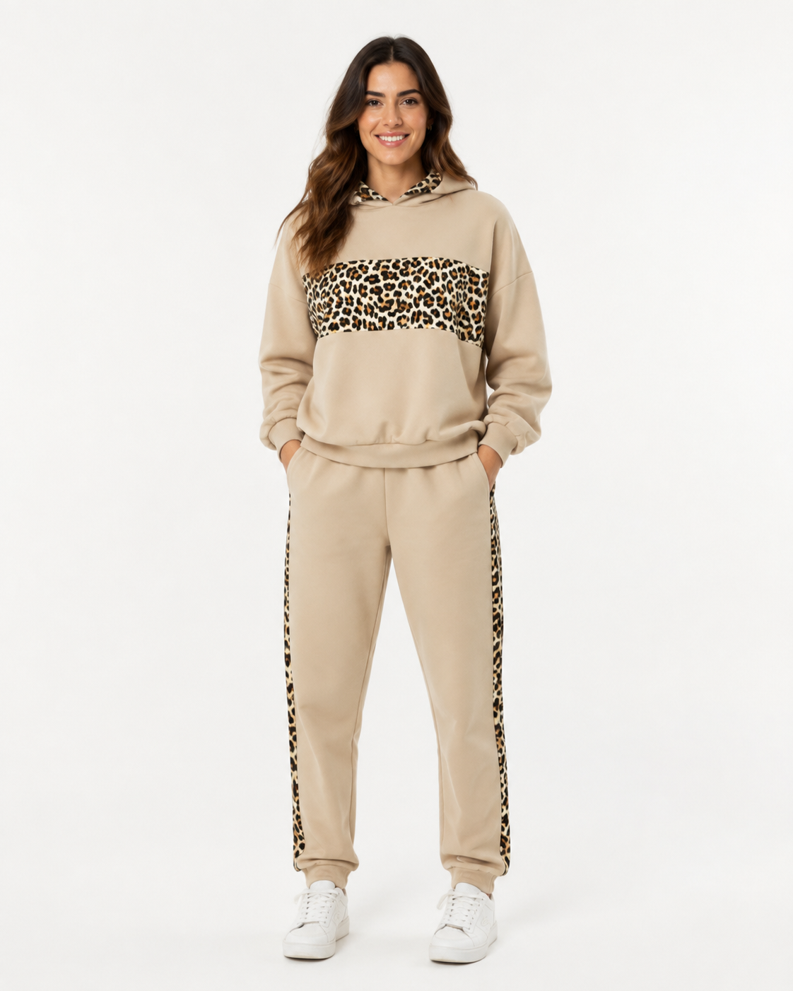 Completo Hoodie Leopard Jogger