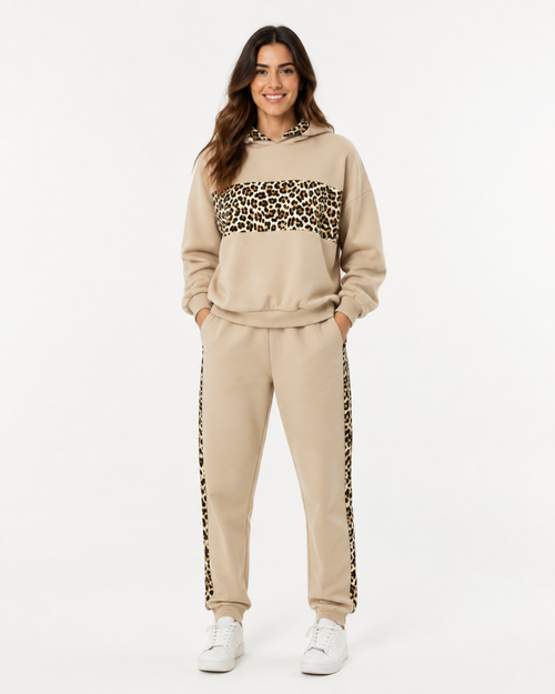 Completo Hoodie Leopard Jogger