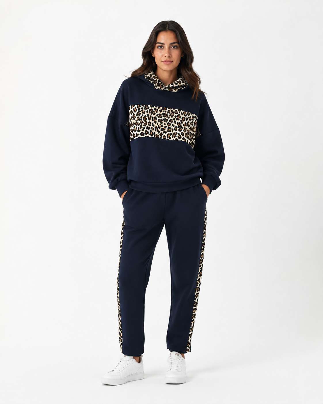 Completo Hoodie Leopard Jogger