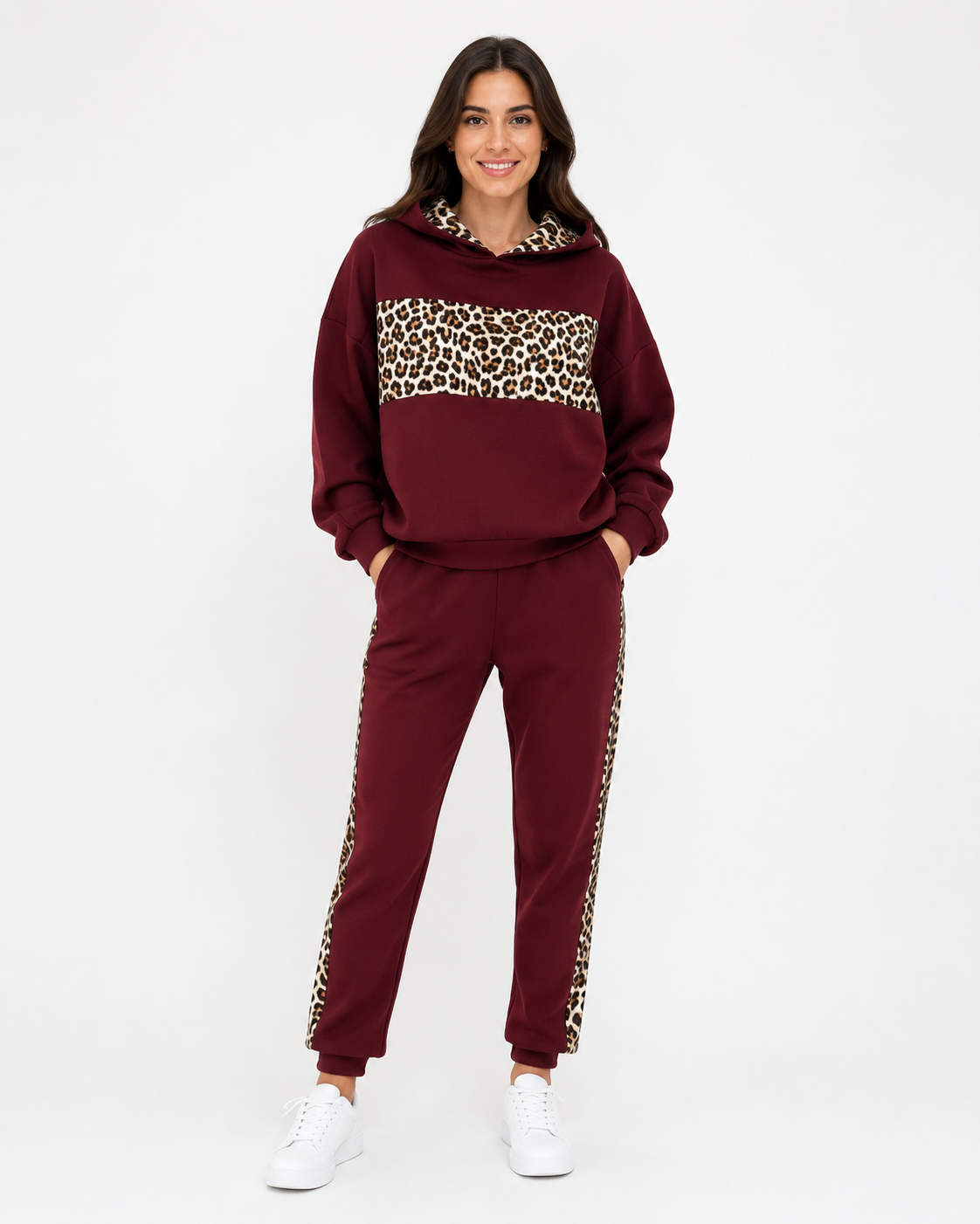 Completo Hoodie Leopard Jogger