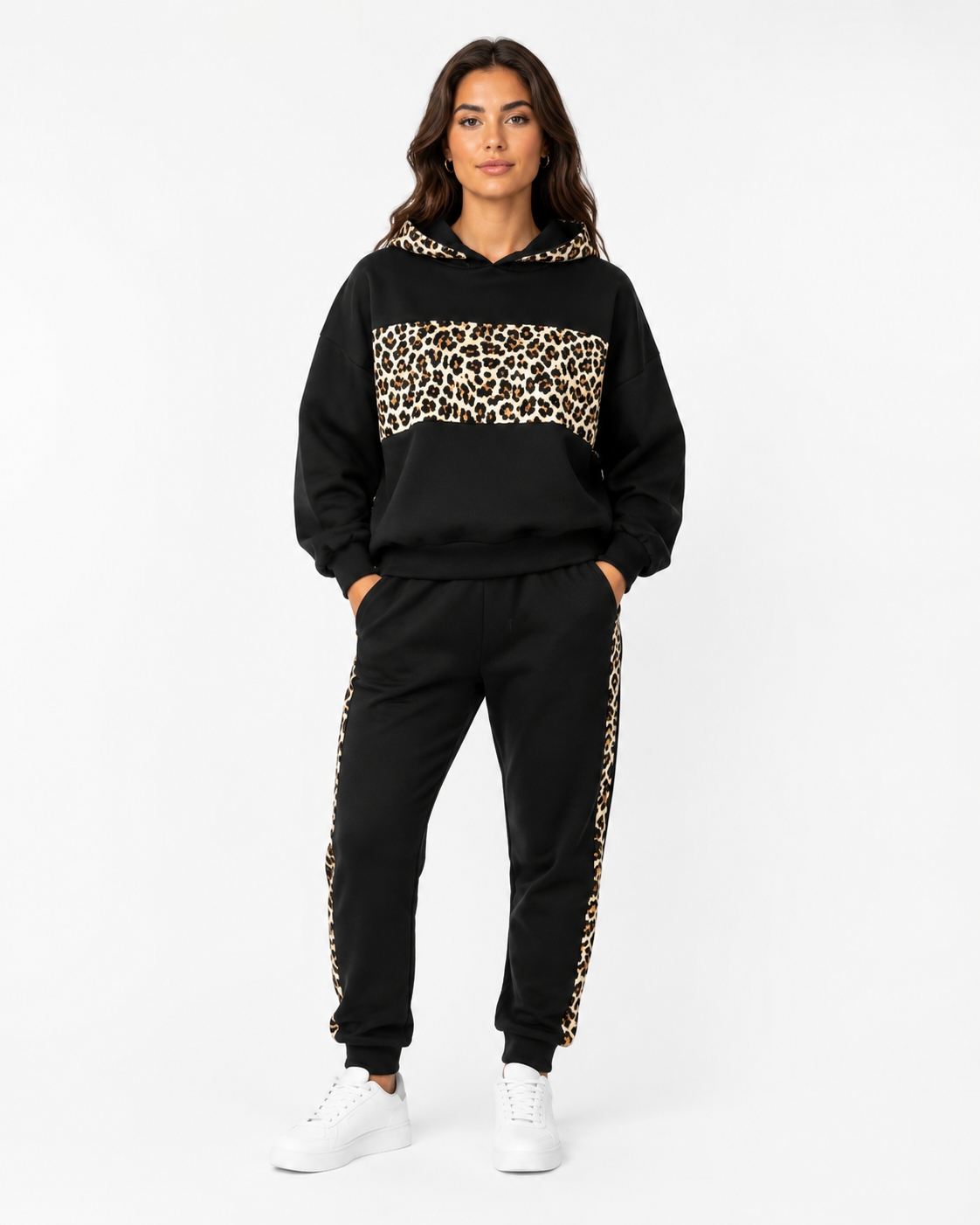 Completo Hoodie Leopard Jogger