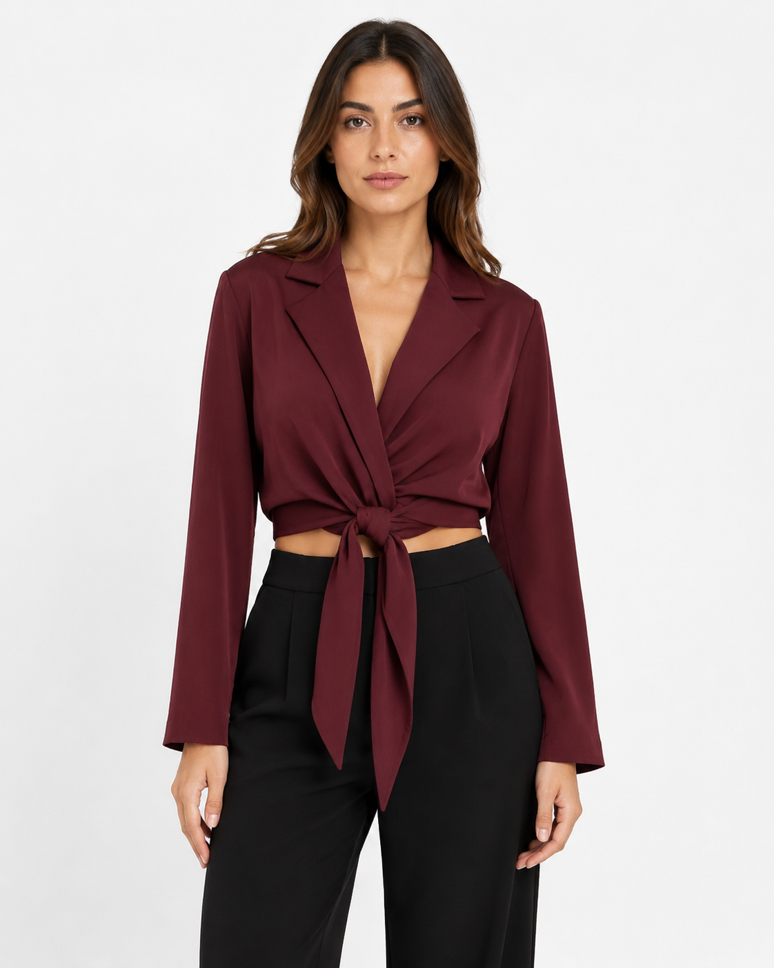 Blusa Blazer Nodo Chic
