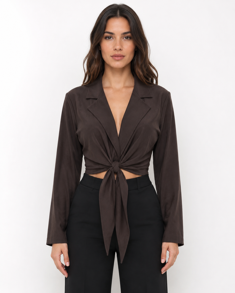 Blusa Blazer Nodo Chic