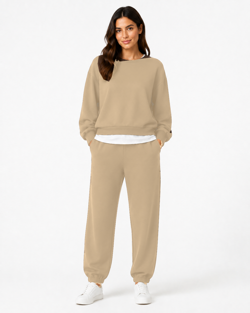 Completo Layered Felpa e Jogger