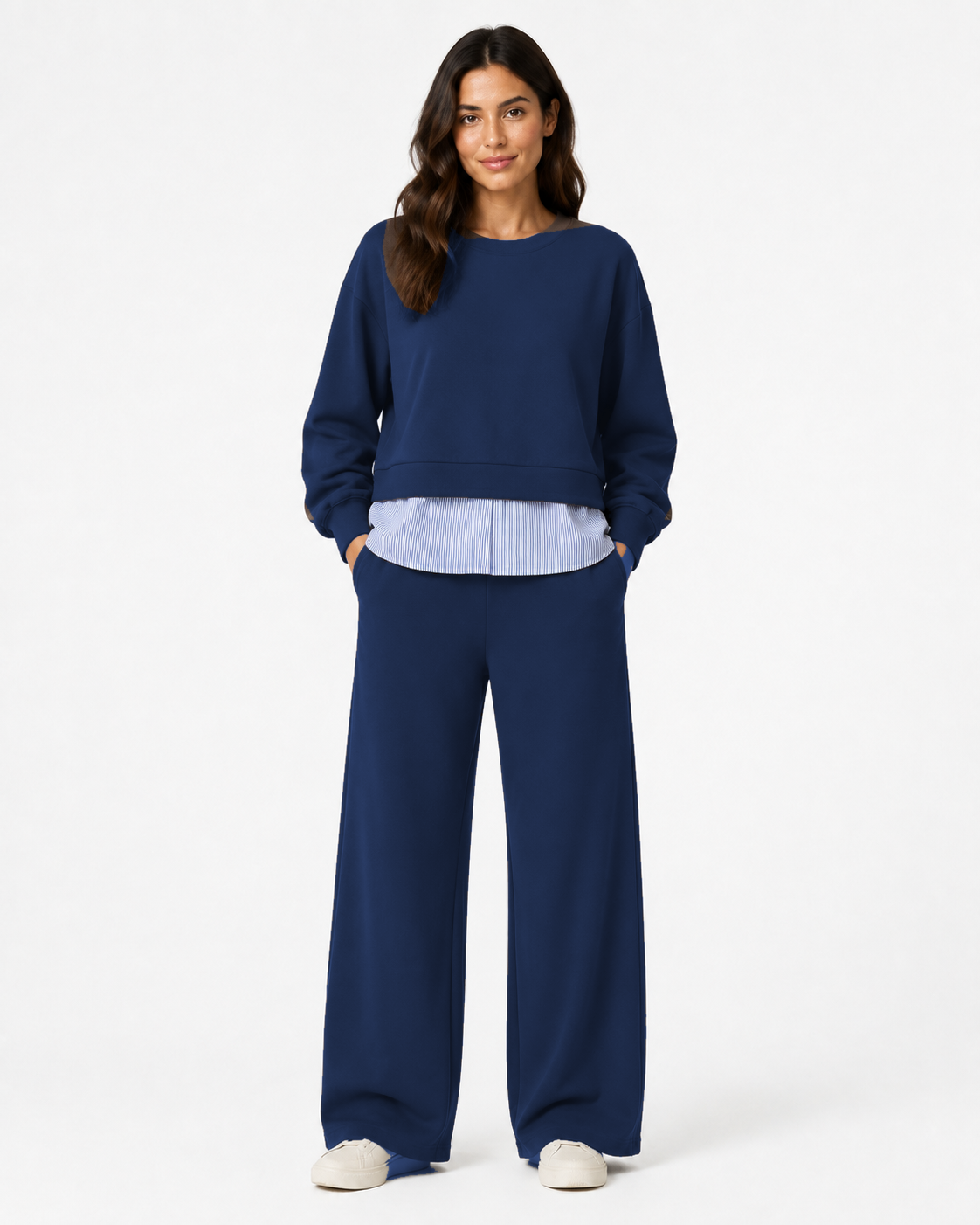 Completo Layered Felpa e Palazzo