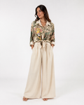 Completo Safari Blusa e Palazzo