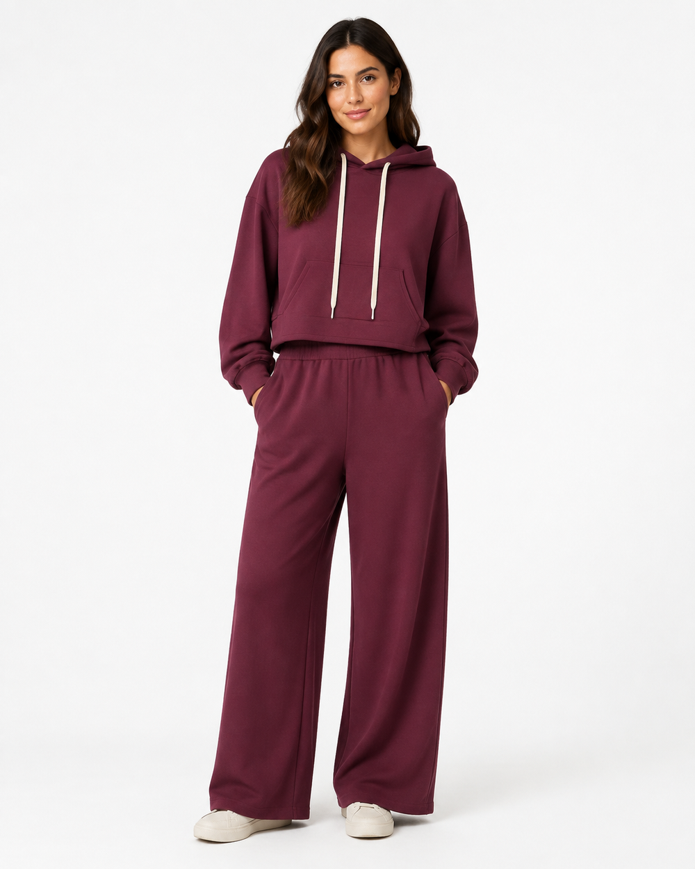 Completo Cozy Hoodie e Palazzo