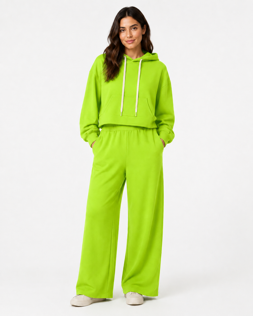 Completo Cozy Hoodie e Palazzo