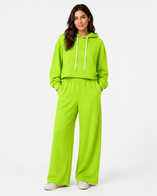 Completo Cozy Hoodie e Palazzo