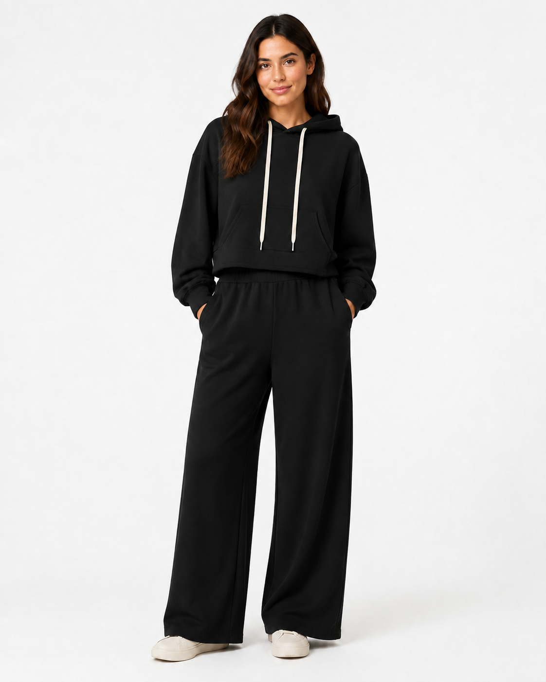 Completo Cozy Hoodie e Palazzo
