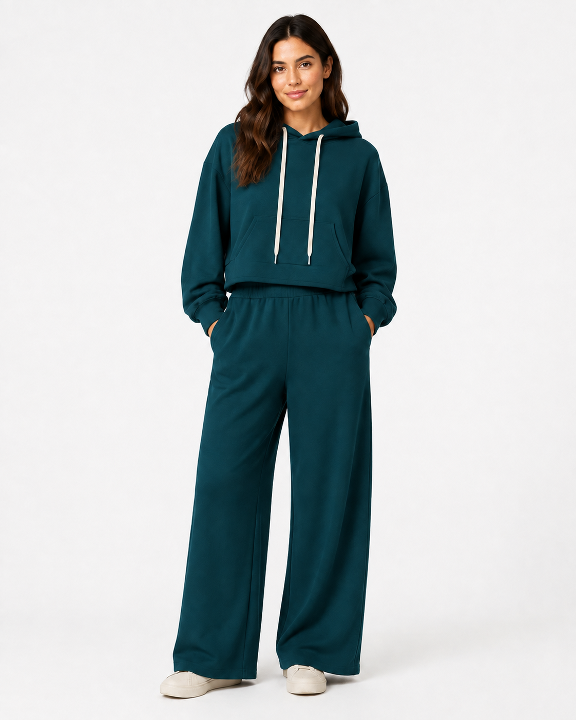 Completo Cozy Hoodie e Palazzo