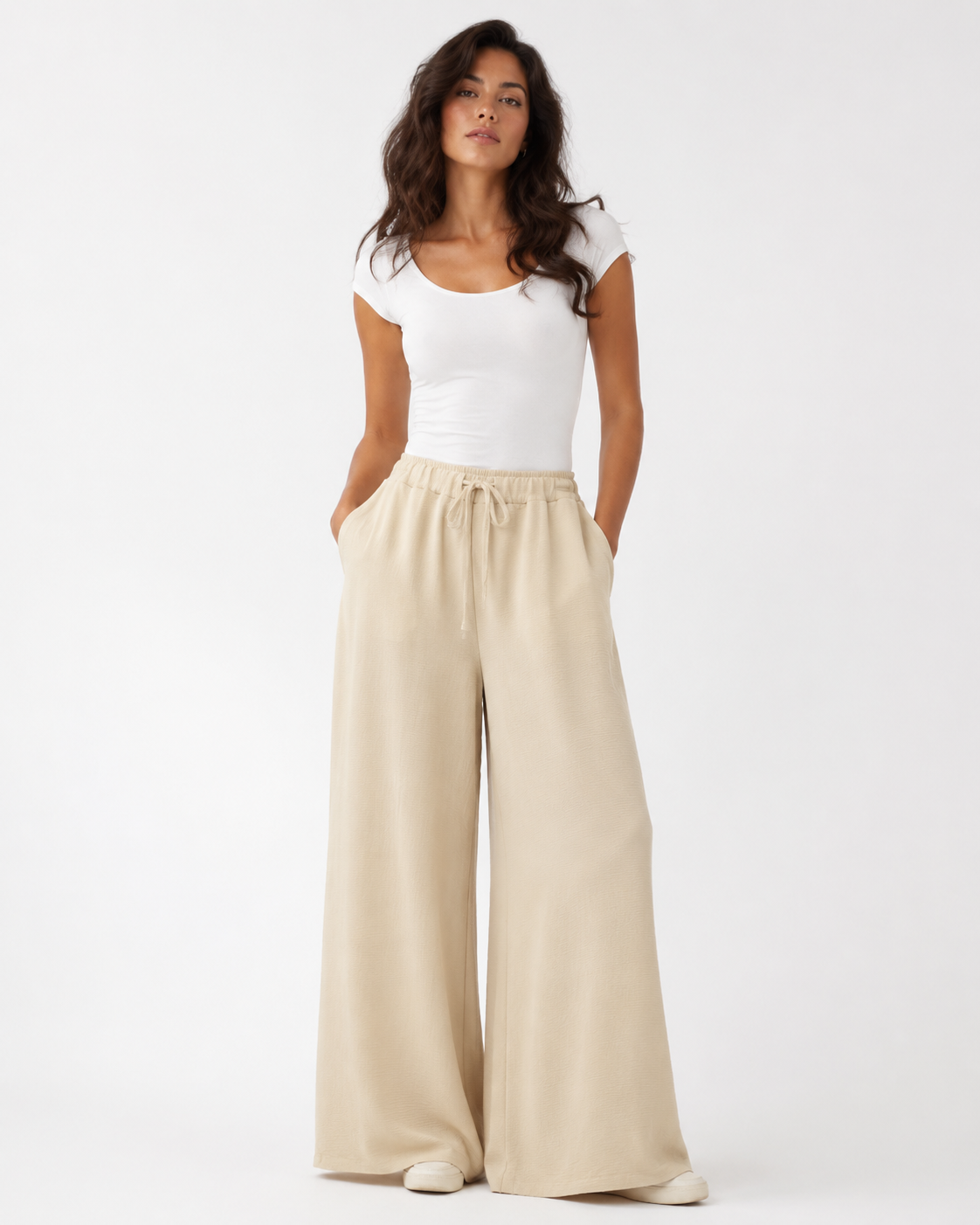 Pantalone Palazzo Crinkle Easy