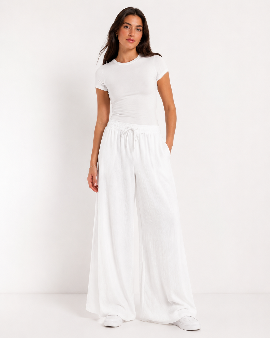 Pantalone Palazzo Crinkle Easy