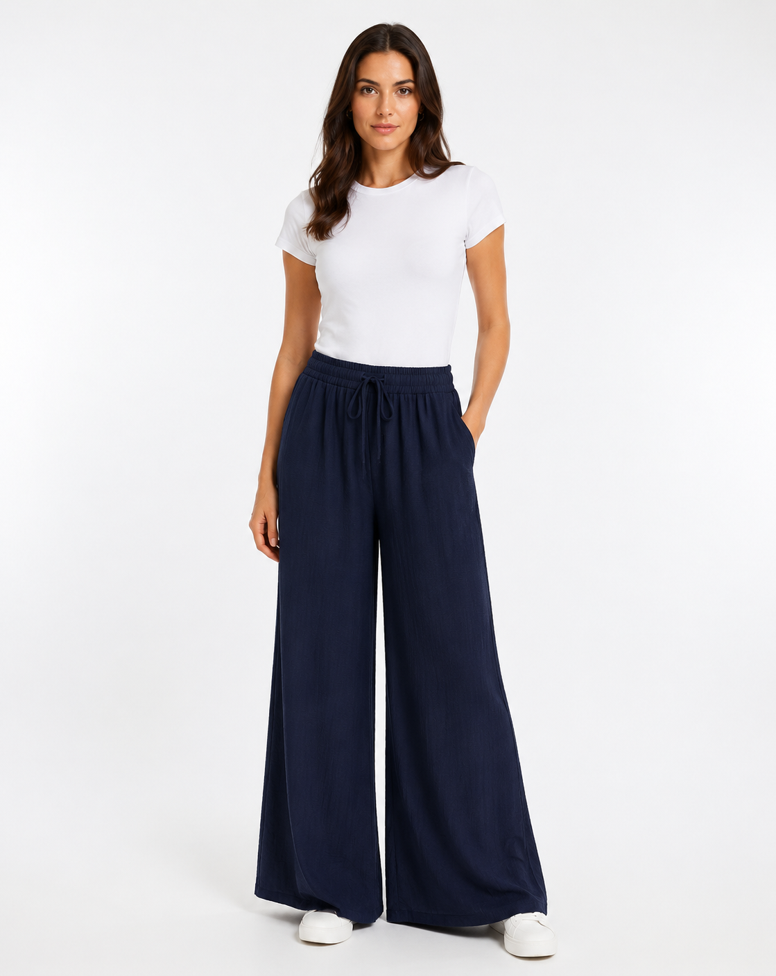 Pantalone Palazzo Crinkle Easy