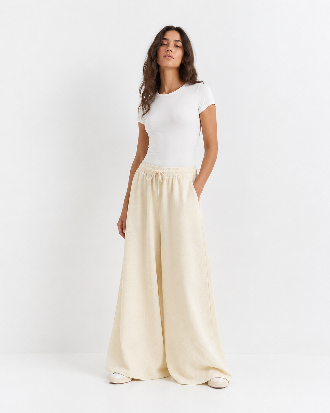Pantalone Palazzo Crinkle Easy