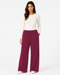Pantalone Palazzo Waist Contrast