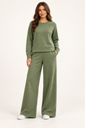 Completo girocollo con pantalone ampio