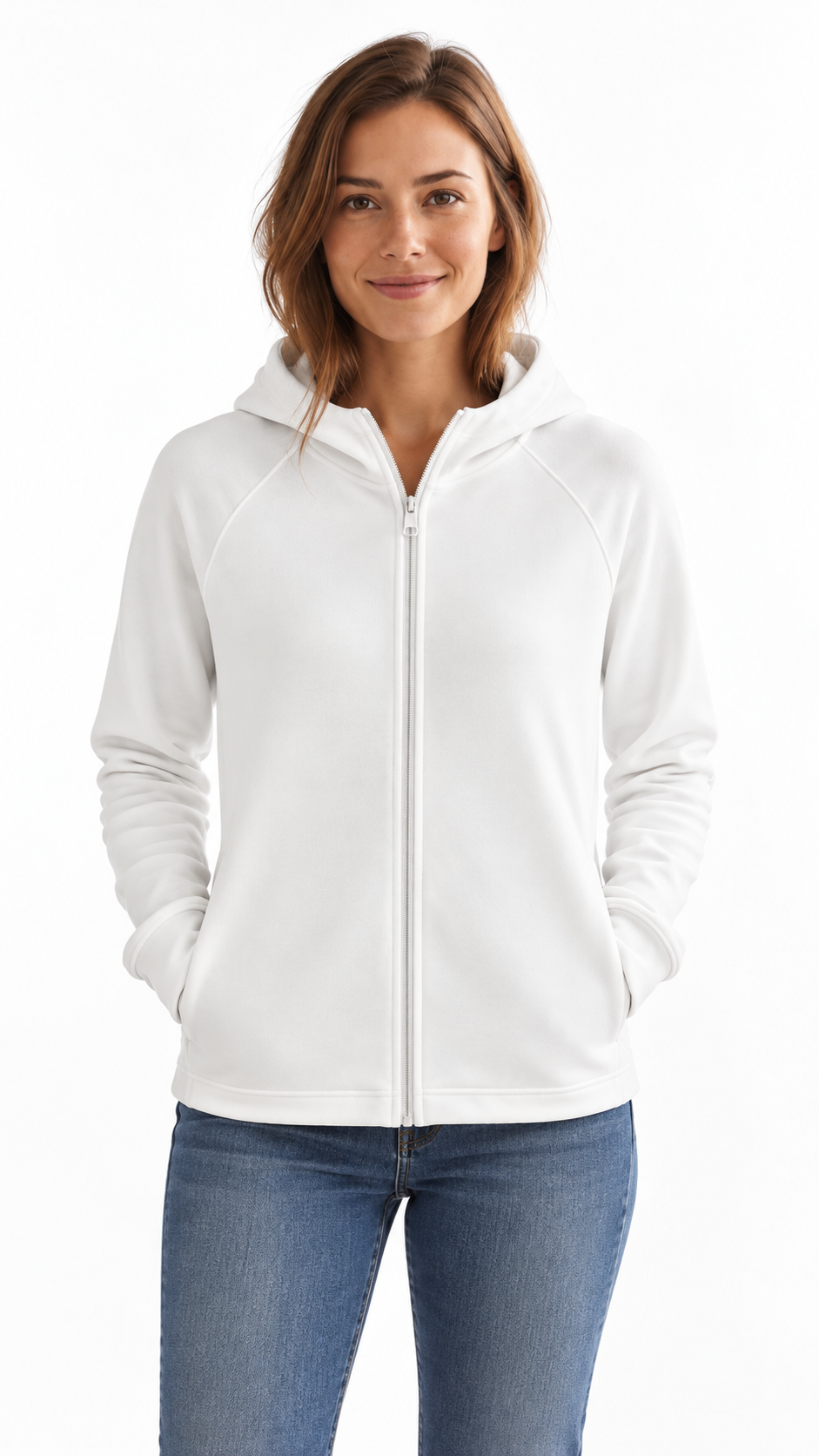 Felpa con cappuccio e zip