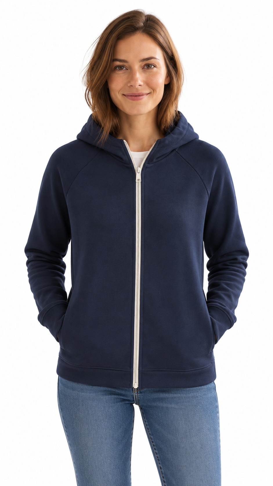 Felpa con cappuccio e zip