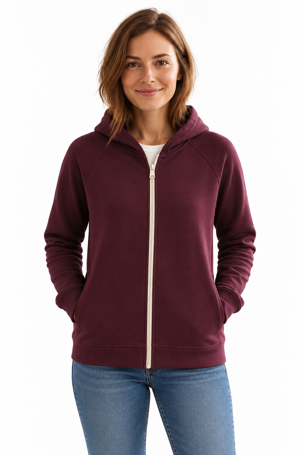 Felpa con cappuccio e zip