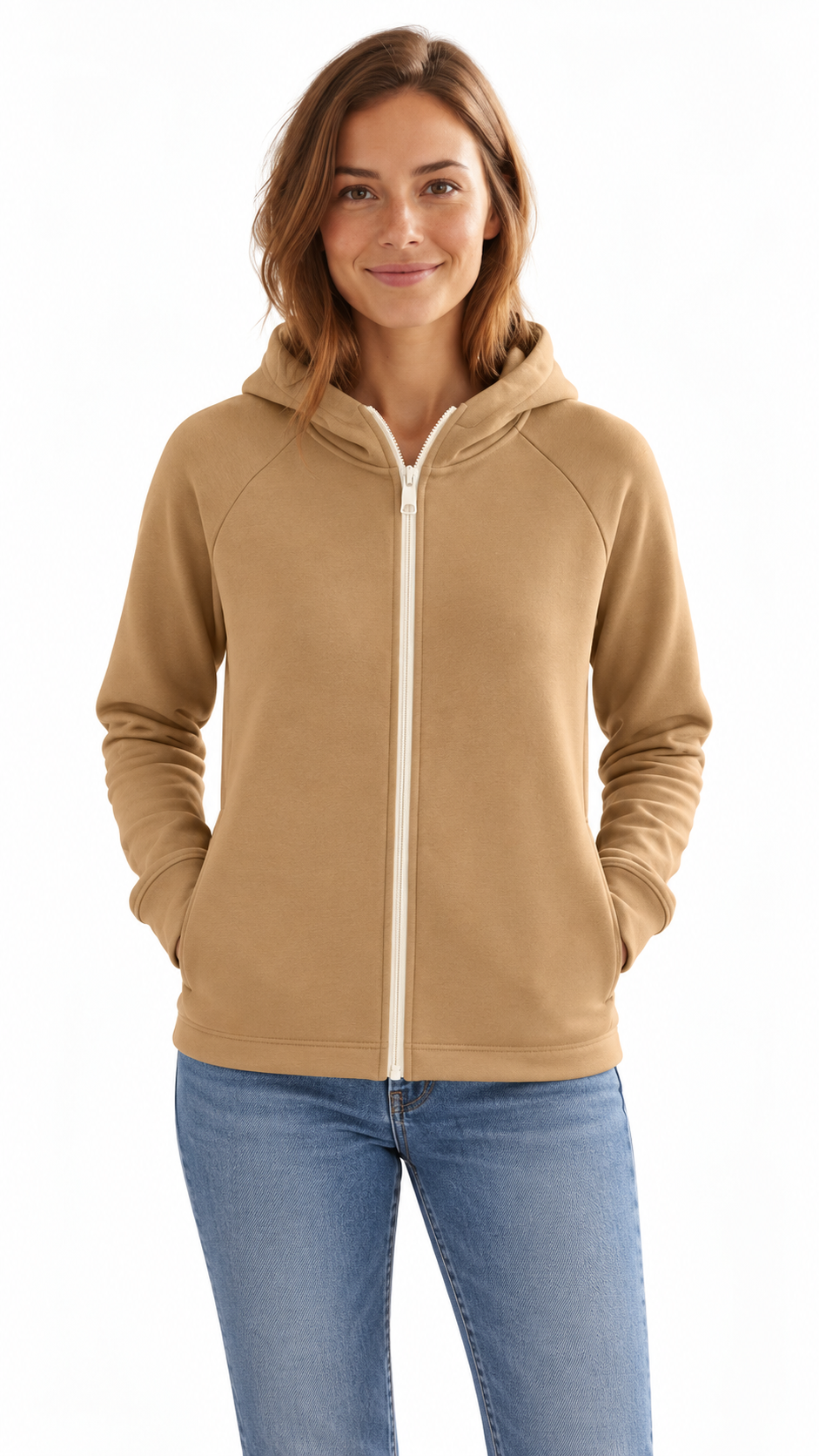 Felpa con cappuccio e zip