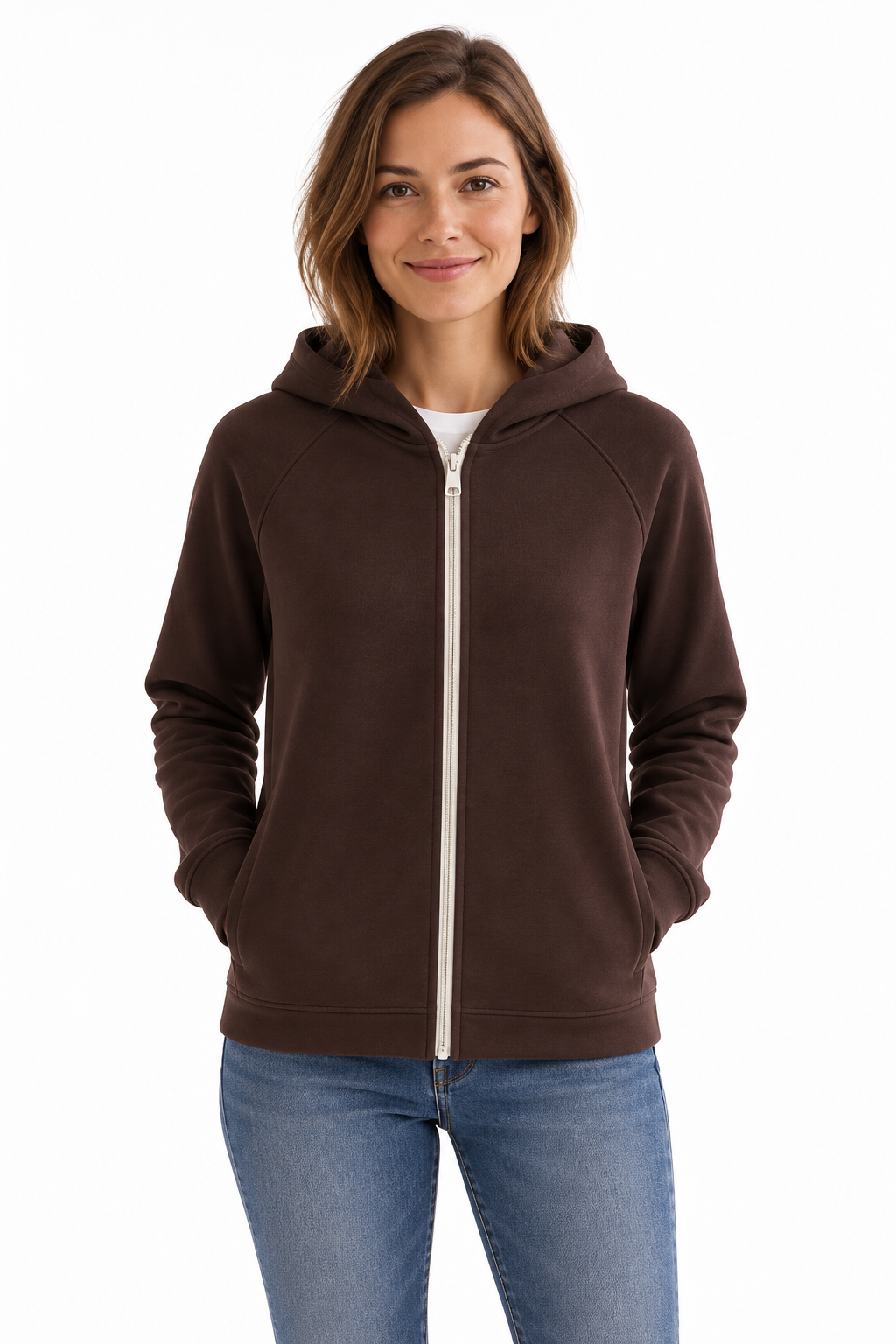 Felpa con cappuccio e zip