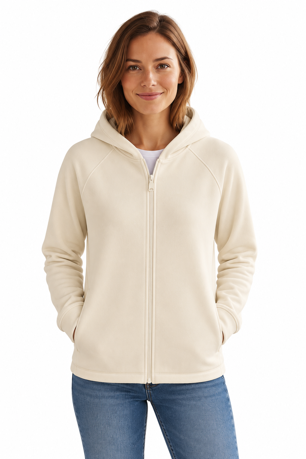Felpa con cappuccio e zip
