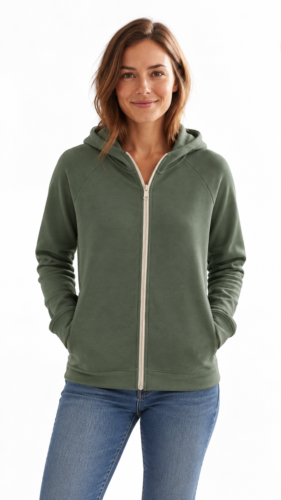 Felpa con cappuccio e zip