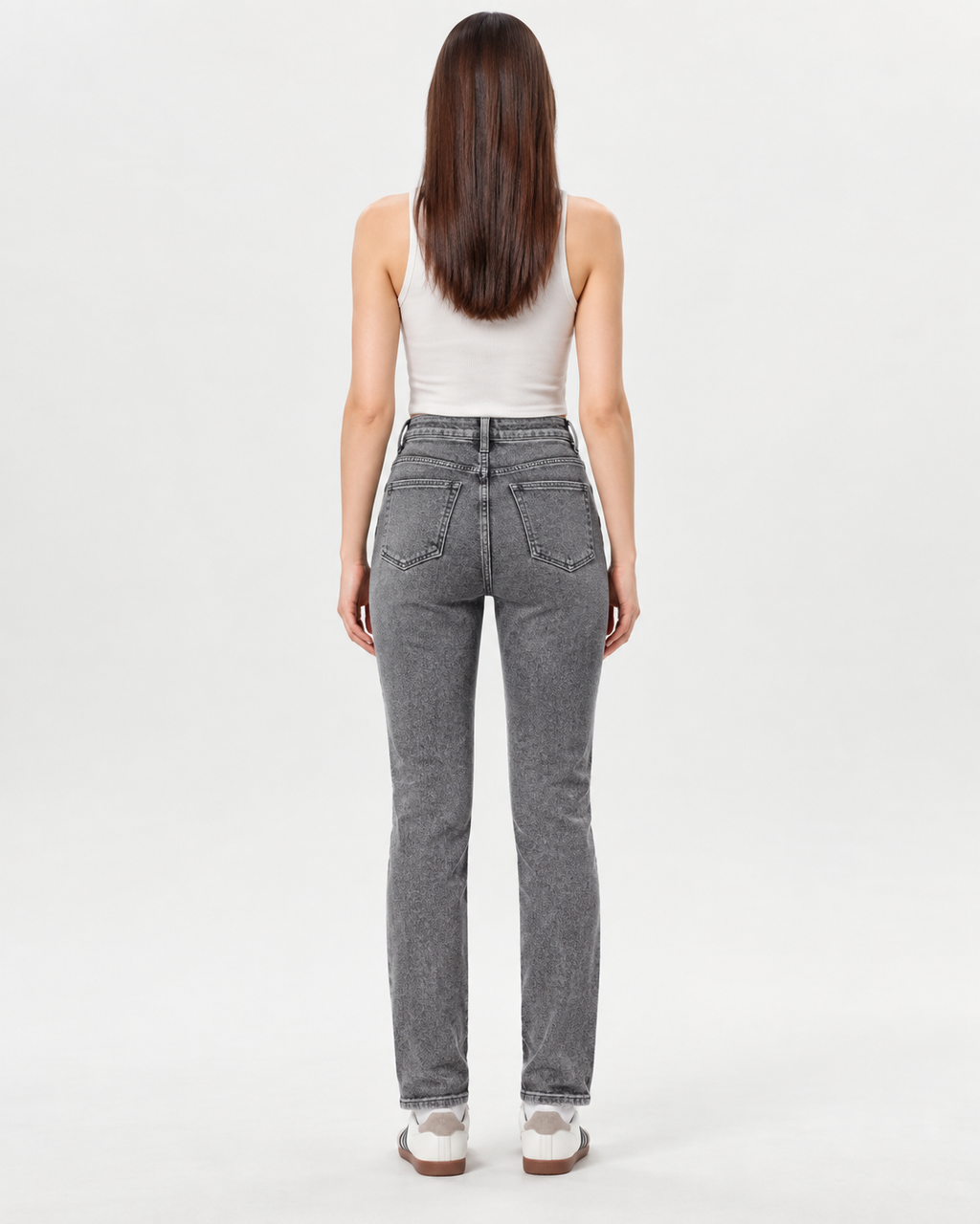 Jeans Cigarette Grigio