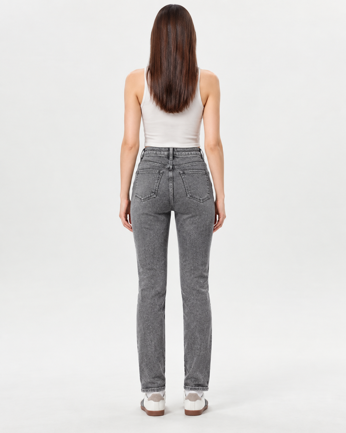 Jeans Cigarette Grigio