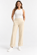 Pantalone dritto con risvolto