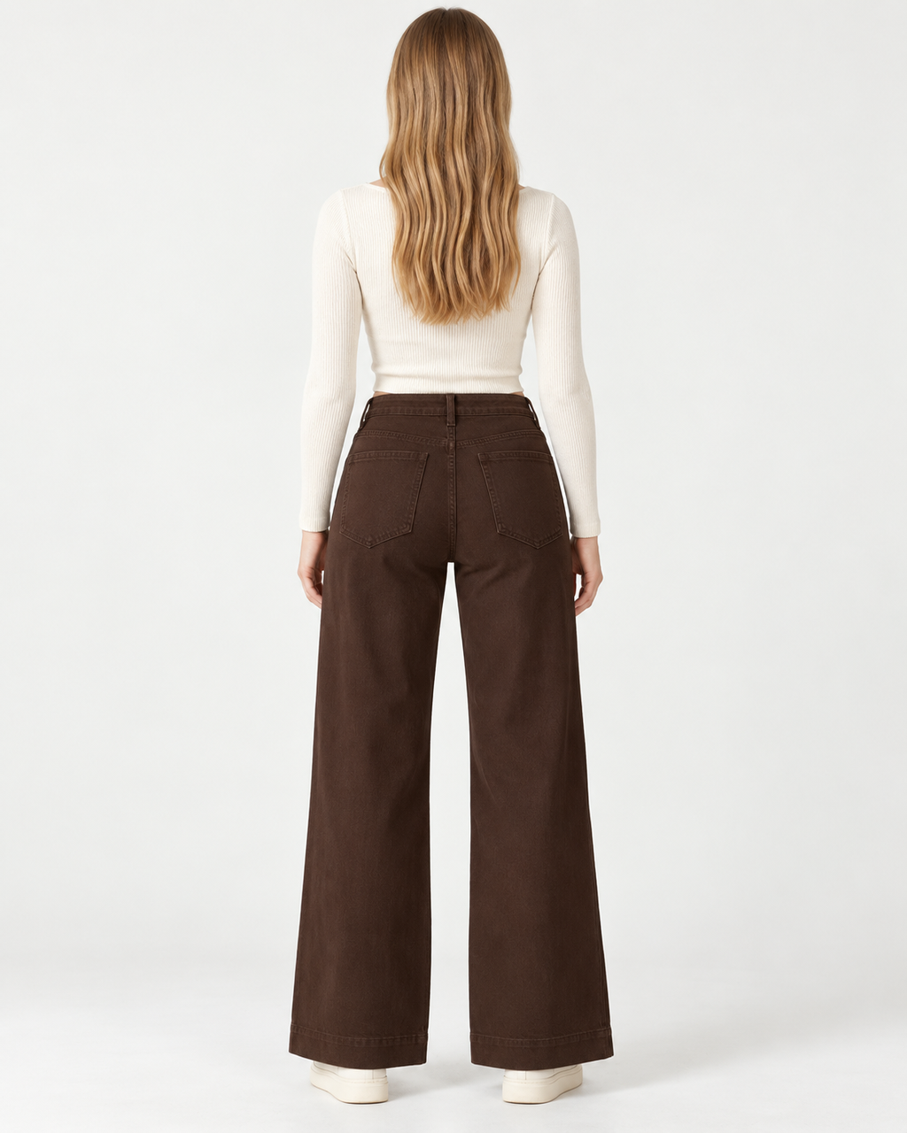 Jeans Wide Leg Chocolate