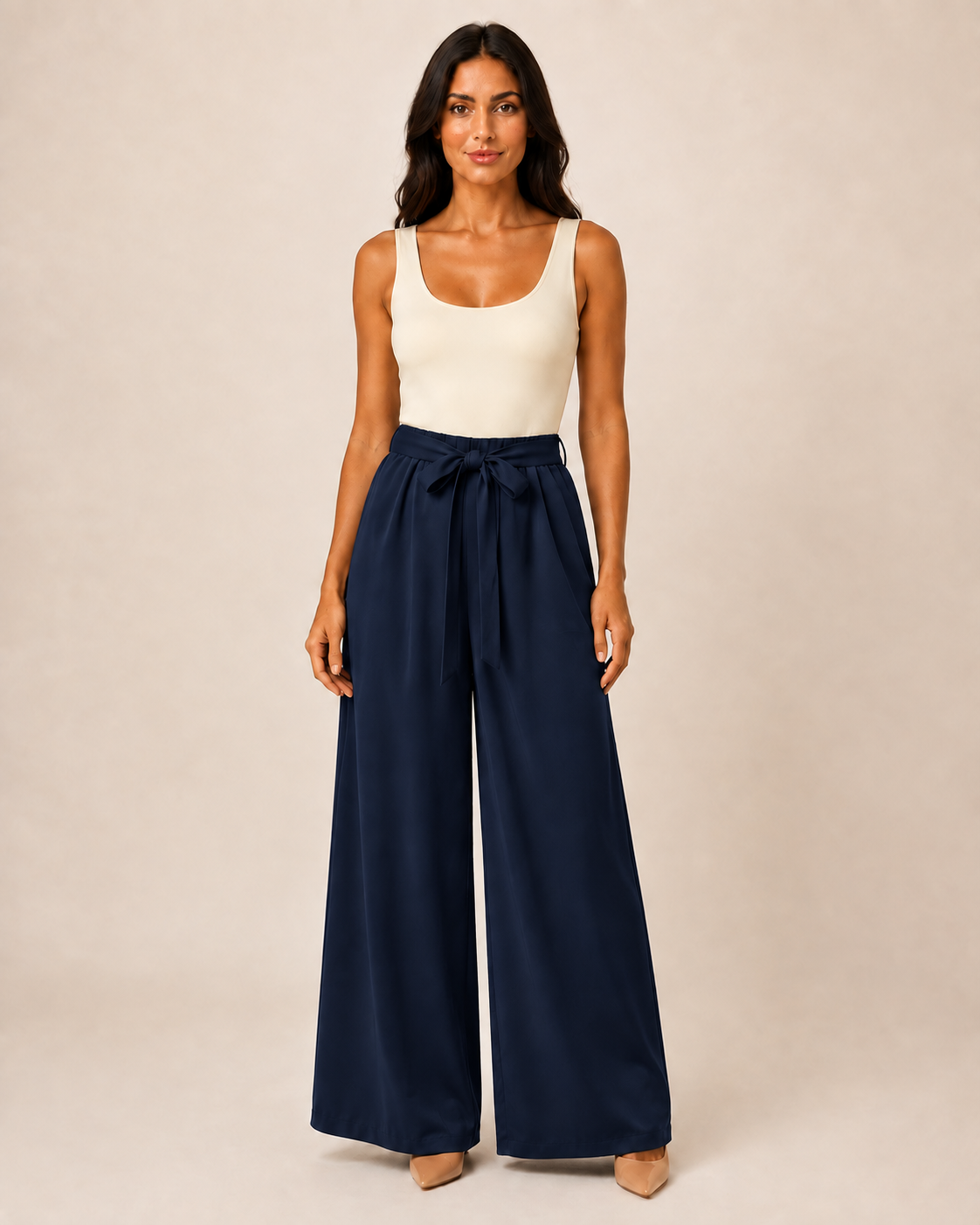 Pantalone Palazzo con Fiocco