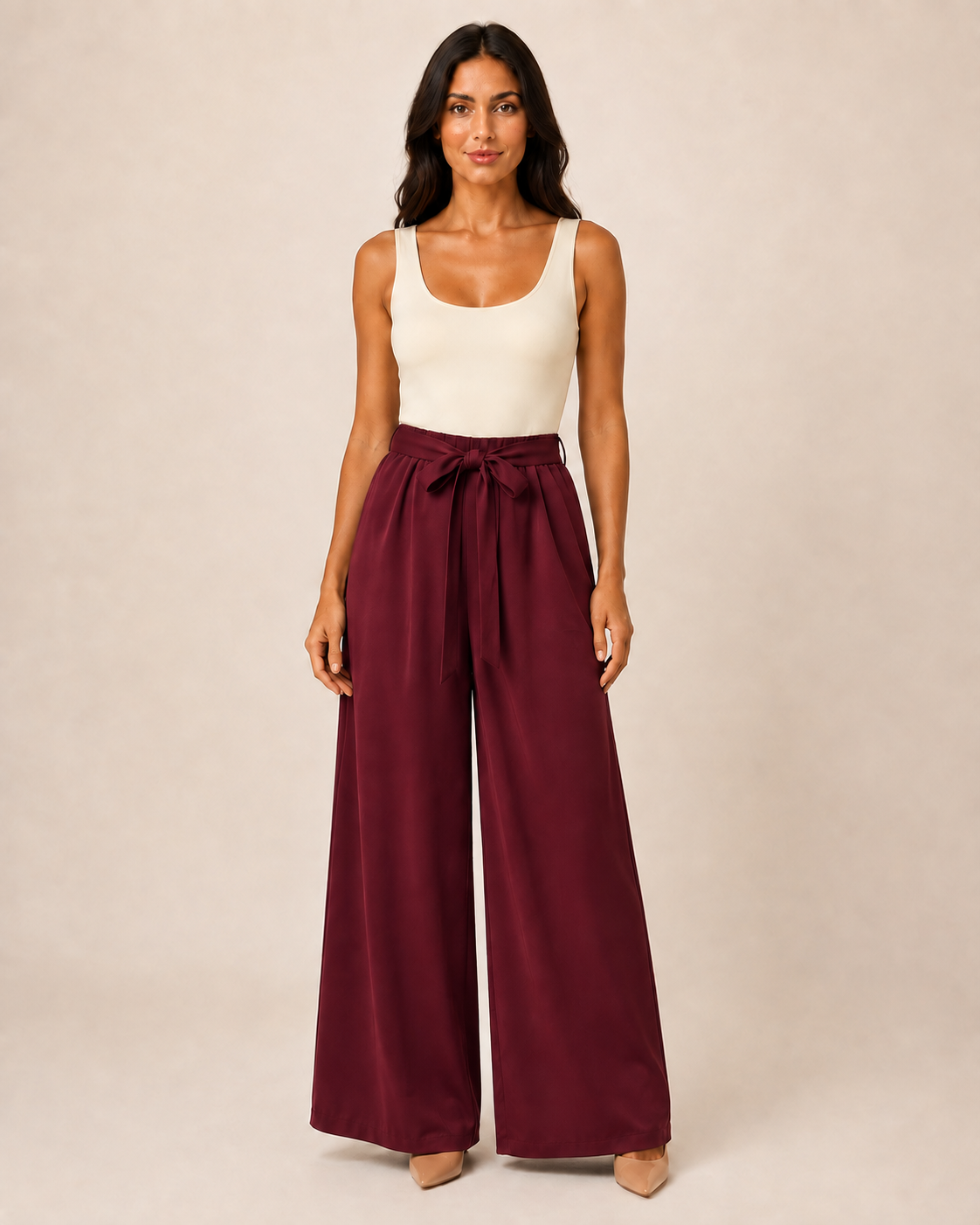 Pantalone Palazzo con Fiocco