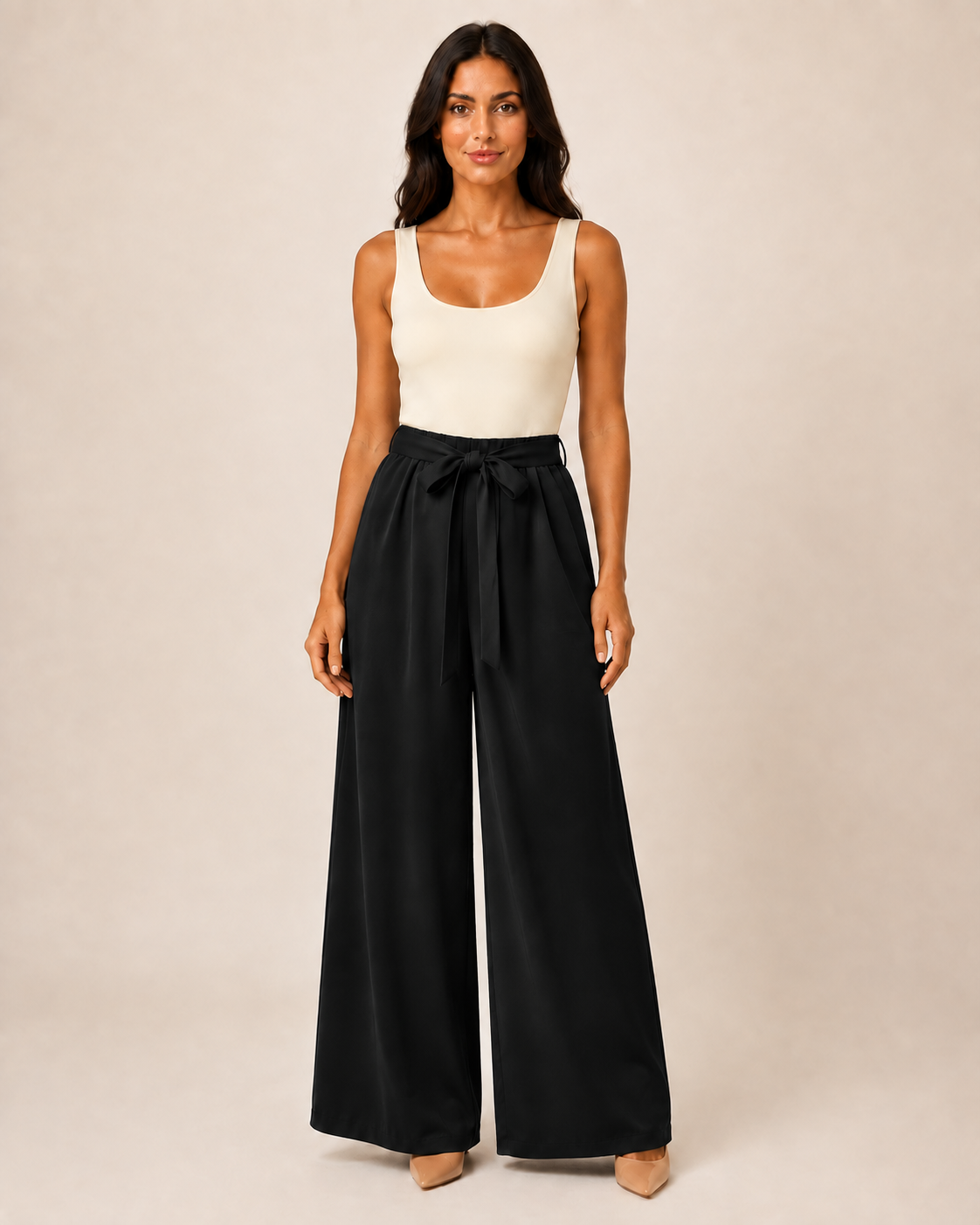 Pantalone Palazzo con Fiocco