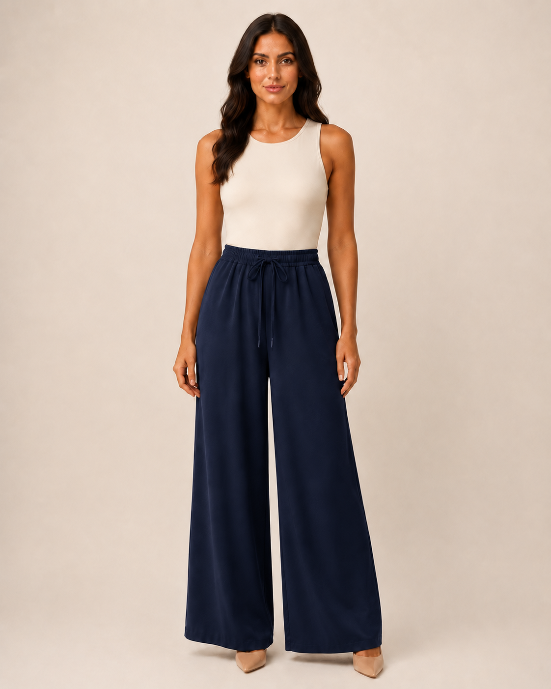 Pantalone Comfort a Gamba Ampia